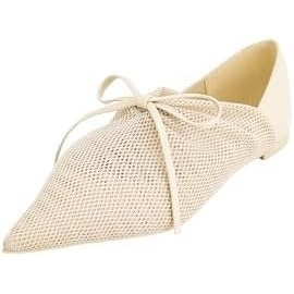image:imageJW PEI Womens Reilly Fishnet Ballerina FlatsBeige