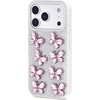 image:imageJW PEI Angel Bunny Glitter Phone Case  PinkButterfly Crystal White