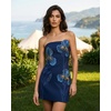 image:imageJW PEI Womens 3D Floral Appliqu Strapless Mini DressNavy Blue Iris