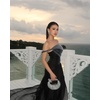 image:imageJW PEI Womens Abacus Top Handle BagBlack  Artificial Crystal