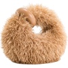 image:imageJW PEI Womens Abacus Top Handle BagYellow Brown  Faux Fur