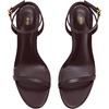 image:imageJW PEI Womens Alivia Gold Metal Heel SandalsClaret Red