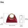 image:imageJW PEI Womens Amiya Leaf Handle Sculpture BagWine Red