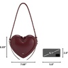 image:imageJW PEI Womens Arlene Heart Shaped BagClaret