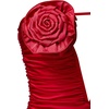 image:imageJW PEI Womens Bailee Floral Applique and Ruched Tube Mini DressRed