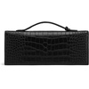 image:imageJW PEI Womens Celeste Woven Textured Envelope Top Handle BagBlack Croc