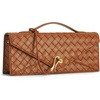 image:imageJW PEI Womens Celeste Woven Textured Envelope Top Handle BagBrown