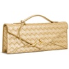 image:imageJW PEI Womens Celeste Woven Textured Envelope Top Handle BagChampagne Gold