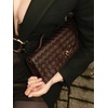 image:imageJW PEI Womens Celeste Woven Textured Envelope Top Handle BagDark Brown