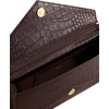 image:imageJW PEI Womens Celeste Woven Textured Envelope Top Handle BagDark Brown Croc