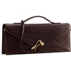 image:imageJW PEI Womens Celeste Woven Textured Envelope Top Handle BagDark Brown Croc