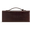 image:imageJW PEI Womens Celeste Woven Textured Envelope Top Handle BagDark Brown Croc