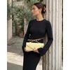 image:imageJW PEI Womens Celeste Woven Textured Envelope Top Handle BagYellow