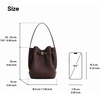 image:imageJW PEI Womens Clara Lock Accent Bucket Shoulder BagMocha Brown