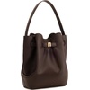 image:imageJW PEI Womens Clara Lock Accent Bucket Shoulder BagMocha Brown