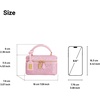 image:imageJW PEI Womens Cleo Box Shape Top Handle BagPink Artificial Crystal