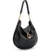 image:imageJW PEI Womens Daria Metal Pendant Embellished Shoulder BagBlack