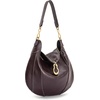 image:imageJW PEI Womens Daria Metal Pendant Embellished Shoulder BagDark Brown