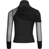 image:imageJW PEI Womens Ella Sheer Ruched Turtleneck TopBlack