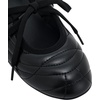image:imageJW PEI Womens Erika Topstitching Laceup Ballet FlatsBlack