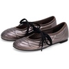 image:imageJW PEI Womens Erika Topstitching Laceup Ballet FlatsDark Brown