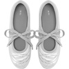 image:imageJW PEI Womens Erika Topstitching Laceup Ballet FlatsSilver