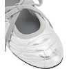 image:imageJW PEI Womens Erika Topstitching Laceup Ballet FlatsSilver