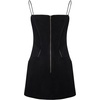 image:imageJW PEI Womens Eva Spaghetti Strap Sueded DressBlack