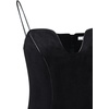 image:imageJW PEI Womens Eva Spaghetti Strap Sueded DressBlack
