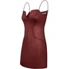 image:imageJW PEI Womens Eva Spaghetti Strap Sueded DressBurgundy