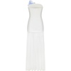 image:imageJW PEI Womens Floral Print Strapless Mixed Maxi Dress  IvoryWhite