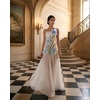 image:imageJW PEI Womens Floral Print Strapless Mixed Maxi Dress  IvoryWhite