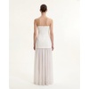 image:imageJW PEI Womens Floral Print Strapless Mixed Maxi Dress  IvoryWhite