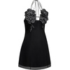 image:imageJW PEI Womens Flower Embroidered Mini DressBlack