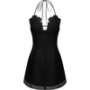 image:imageJW PEI Womens Flower Embroidered Mini DressBlack