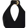 image:imageJW PEI Womens Gabriella Belted Cutout Halter Mini DressBlack