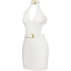 image:imageJW PEI Womens Gabriella Belted Cutout Halter Mini DressIvory