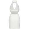 image:imageJW PEI Womens Gabriella Belted Cutout Halter Mini DressIvory