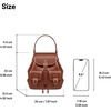 image:imageJW PEI Womens Harper Buckle Pocket BackpackDark Brown