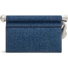 image:imageJW PEI Womens Holly Metal Pendant Embellished ClutchBlue Denim