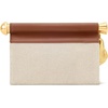 image:imageJW PEI Womens Holly Metal Pendant Embellished ClutchBrown Canvas