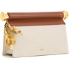 image:imageJW PEI Womens Holly Metal Pendant Embellished ClutchBrown Canvas