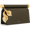 image:imageJW PEI Womens Holly Metal Pendant Embellished ClutchDark Olive