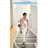 image:imageJW PEI Womens Iris Floral Print Strapless ALine Maxi DressWhite
