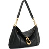 image:imageJW PEI Womens Jayla Metal Pendant Embellished Shoulder BagBlack