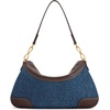 image:imageJW PEI Womens Jayla Metal Pendant Embellished Shoulder BagBlue Denim