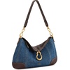 image:imageJW PEI Womens Jayla Metal Pendant Embellished Shoulder BagBlue Denim