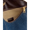 image:imageJW PEI Womens Jayla Metal Pendant Embellished Shoulder BagBlue Denim