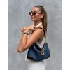 image:imageJW PEI Womens Jayla Metal Pendant Embellished Shoulder BagBlue Denim
