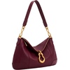 image:imageJW PEI Womens Jayla Metal Pendant Embellished Shoulder BagBurgundy